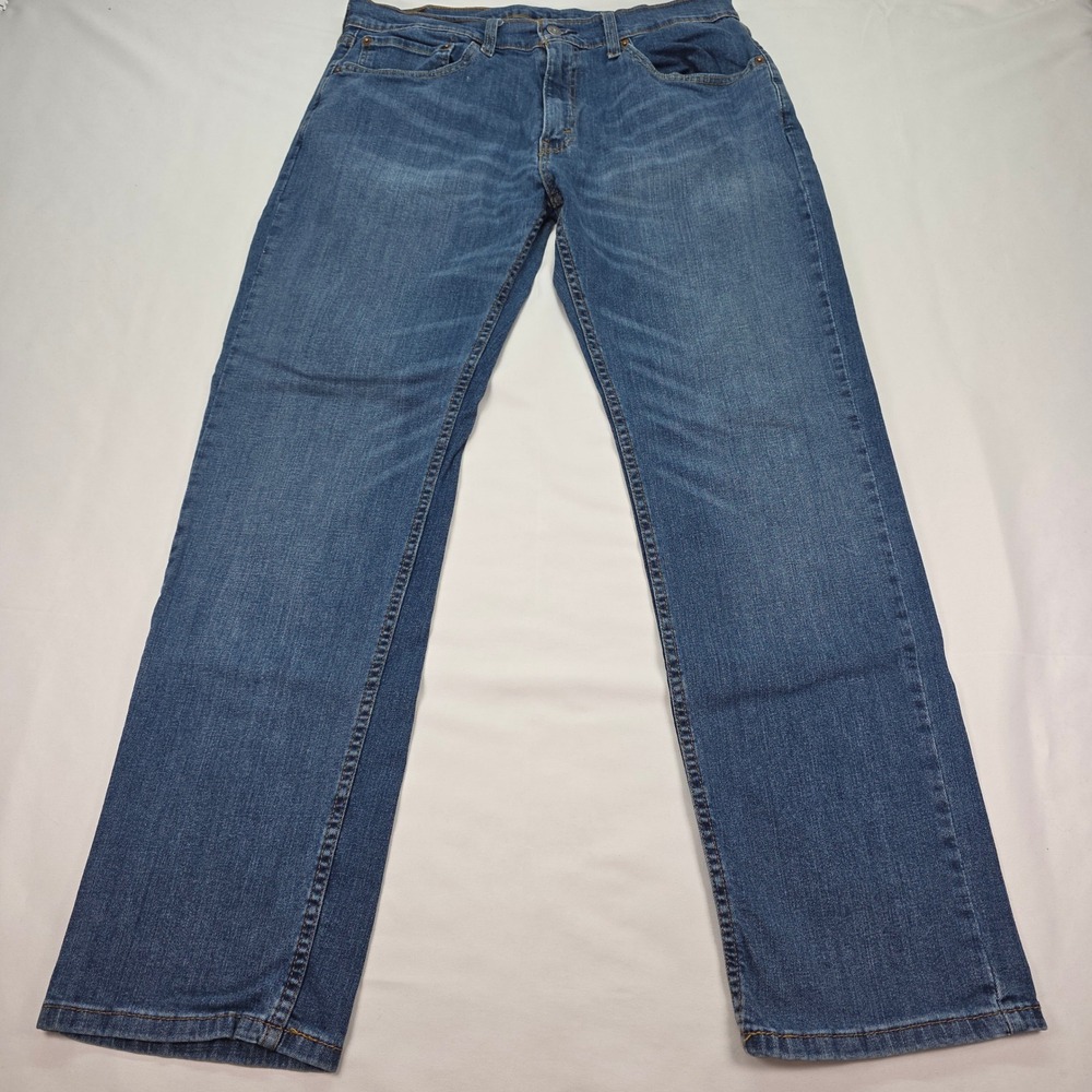 Levis 559 Relaxed Straight Jeans Mens 34x32 Blue Medium Wash Denim 00559-0421